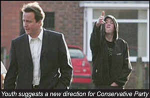 David Cameron on walkabout