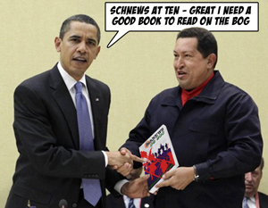 Chavez give Obama some reading material