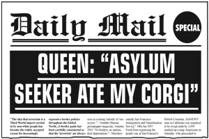 Queen: "Asylum Seekers Ate My Corgi"