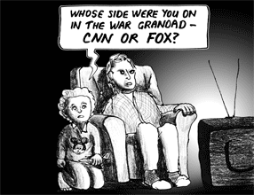 Whose side were you on in the war, Grandad - CNN or FOX?