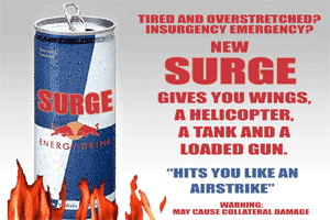 Surge - the choice of drink in the US military surge in Iraq