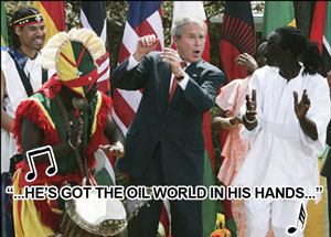 Bush goes troppo in Africa