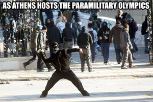 Athens hosts the paramilitary olympics