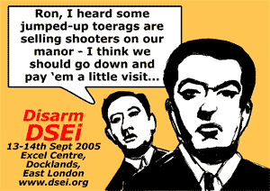 Reggie Kray: Ron, I heard some jumped-up toerags are selling shooters on our manor - I think we should go down and pay 'em a visit...