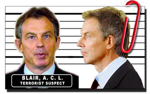 Tony Blair - accused of terrorism