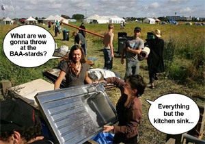 camp for climate action, heathrow, August 14-21 2007