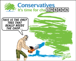 Conservatives - it's time for cha... chainsaws