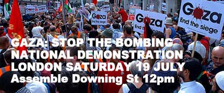 Gaza demo 9th July London