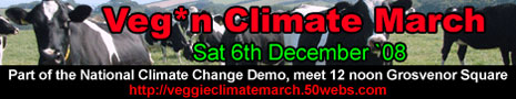 Vegan Climate March, Dec 6th 2008